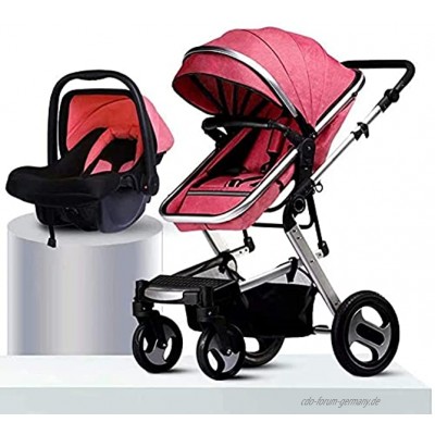 Reiseschair für Neugeborene Kleinkind Kleiner Landschafts-Kinderwagen-Kinderwagen kann ein Vier-Rad-Stoßdämpfer-Klapp-Zwei-Wege-Baby-Kinderwagen sitzen geeignet für 0-36 Monate Baby-Nutzung