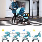 BESTPRVA Kinderwagen Neugeborenes Wagen Säuglingskinderwagen leichte tragbare Hoch Landschaft kann sitzen und liegen Faltbare Einfache Griff Reversible Aufhängung Neonatal Buggy Baby-Trolley