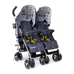 Cosatto Supa Dupa Double Twin Stroller – Pushchair from Birth Lightweight Compact Fold Fika Forest