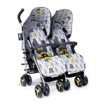 Cosatto Supa Dupa Double Twin Stroller – Pushchair from Birth Lightweight Compact Fold Fika Forest