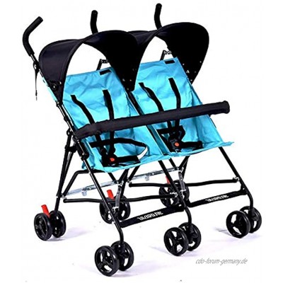 GaoF Tricycle Present Kindertrike Zwillingskinderwagen Leichter Doppelkinderwagen Klappbarer Regenschirm Kinderwagen mit abnehmbaren Armlehnen für Kinder von 6 Monaten bis 5 Jahren