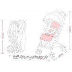 G.Z Luxus-Kinderwagen Aluminiumlegierung Ultra-lightweilight und einfacher Babypartikel kann Babykutsche für Kinder sitzen und zurückziehen Babywagen mit vorderen Stoßdämpfer angelegt