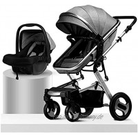 JIAX Kinderwagen Leichtgewicht mit Cabrio Wendbare Babywiege für Säuglinge Neugeborene Kinderwagen zum Sitzen und Schlafen All Terrain Kinderwagen Kinderwagen Kompakte Cabrioabdeckung