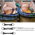 Oddity Zwillingskinderwagen-Verbindungsstücke Sichere Drillinge und Vierlinge Babywagen Kinderwagen-Verbindungsset superbly