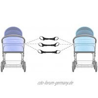 sympuk Universalverbinder für Zwillingskinderwagen Drillinge und Vierlinge Babywagen Kinderwagen Gelenke Set Compatible
