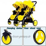 Twin Baby-Kinderwagen abnehmbar kann sitzen und leichte faltende doppelte zweites Kind legen