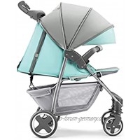 TOKUJN Leichter Baby-Regenschirm-Kinderwagen 4 Positionszeilung einstellbare Rückenlehne UV. Schutzknopf Becherhalter Lagerkorb