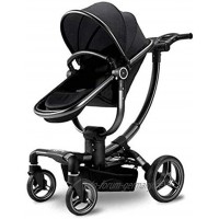JNHH 2 In 1 Kinderwagen Kinderwagen Travel System Faltbare Baby-Buggy Mit Leichtem Fram Adjustable Seat Farbe: Schwarz