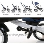 YYHSND Infant Kind Dreirad Fahrrad Liegewagen Kinderwagen Color : Khaki