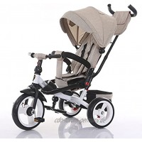 YYHSND Infant Kind Dreirad Fahrrad Liegewagen Kinderwagen Color : Khaki