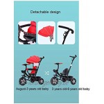 YZPTD Kinderwagen Kinderbike 3 in 1 Bühne Kinderwagen-Kinderwagen Cabrio Jogger Leichtes Dreirad für Baby-Reisen Shopping