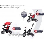 YZPTD Kinderwagen Kinderbike 3 in 1 Bühne Kinderwagen-Kinderwagen Cabrio Jogger Leichtes Dreirad für Baby-Reisen Shopping