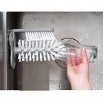 BOLORAMO Glasreiniger PP und PVC Glasreinigungsbürste Spülenbürste Weich Abnehmbar Robust für die Glasreinigung