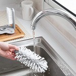 BOLORAMO Glasreinigungsbürste Glasreiniger Küchenspülenbürste PP und PVC Abnehmbares Weiches Langlebig zum Tassenwaschen