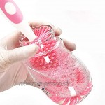 Silikonflasche Pinsel Food Grade Baby Schnuller Pinsel Fütterung Flasche Reinigungsbürste Für Wasserflasche Tasse Rosa Schnullerbürste