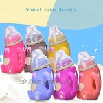 Babyflasche，Naturnah Glasflasche，Transparent，240MLPurple