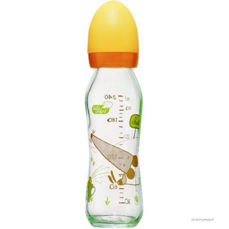 Bebeconfort Baby Flasche 240 ml Größe 1 Ja Kollektion 2010 mit 1 Latex-Sauger