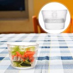 BESTonZON Japanische Gurke Maker Glas Tsukemono Presse Schüssel Mit Deckel Beizen Gärung Crock Lebensmittel Lagerung Schüssel Behälter mit Deckel Für Obst Gemüse Salat Weiß