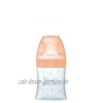 Dodie Flasche Glas Initiation+ 150 ml Beige Reh 0-6 Monate Flacher Sauger Flussrate 1
