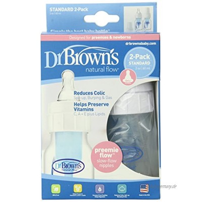 Dr. Brown's Natural Flow Feeding Bottle Polypropylene 2-ounce 2 Pack by Dr. Brown's English Manual