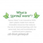 green sprouts sprout ware® baby bottle made from plants and glass 236ml grey