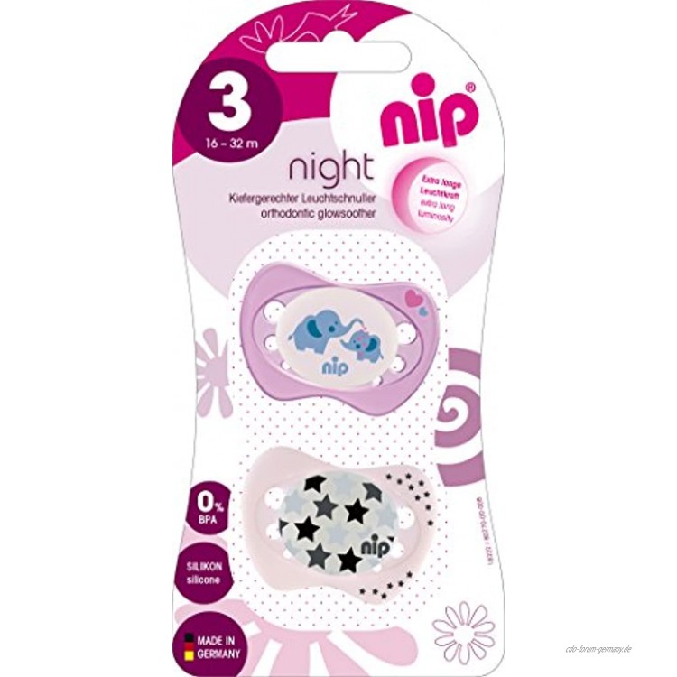 nip 38324-51 BS Night Girl Silikon Größe 3 16 32 Monate