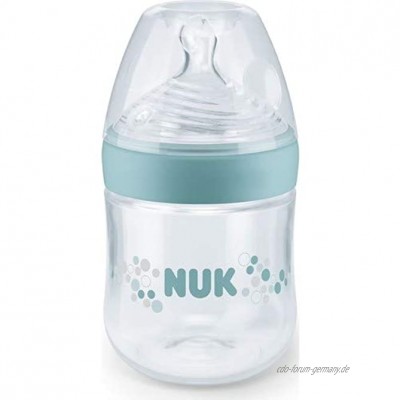 NUK 10215225 Nature Sense Babyflasche 0-6 Monate mit brustähnlichem Silikon-Trinksauger BPA-frei 150 ml Inhalt S Tee grün 2er Pack 2 Flaschen