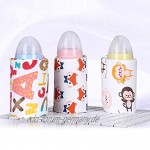 T TOOYFUL Baby Kinder Flaschenwärmer Isolierhülle Fütterung Tragbare Milchwärmer Tasche USB Englische Buchstaben