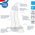 Difrax 250ml Gläserne S-Baby Flasche 120-736B02 weiß