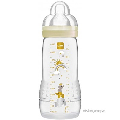 MAM Baby Bottle 330ml neutrales Design incl Sauger ab 4+ Monate