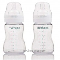 Mamajoo Silver Babyflasche | 250 ml | BPA-frei | Gesund | Sicher | Für Neugeborene | Leicht zu reinigen | Baby Gesundhei