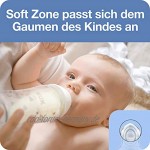 NUK First Choice+ Babyflaschen Starter Set | 0–6 Monate | 3 x Babyflasche mit Temperaturkontrolle | Anti-Colic-Ventil | BPA-frei | Herz neutral | 3 Stück