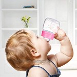 Rainai Natural Flasche Mini Babyflasche Natürliche Flasche Mit Kegel Und Kürbisform Neugeborene Essentials 360 Grad Frei Saugen Slow Flow Sauger Multifunktions-Babyflasche，60ml，Grün Blau