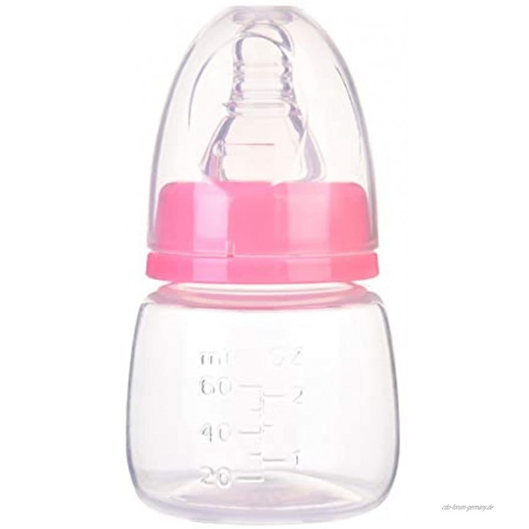 Rainai Natural Flasche Mini Babyflasche Natürliche Flasche Mit Kegel Und Kürbisform Neugeborene Essentials 360 Grad Frei Saugen Slow Flow Sauger Multifunktions-Babyflasche，60ml，Grün Blau